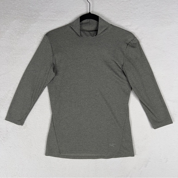 Arc'teryx Tops - Arc'teryx Lumin Mock Neck Top Women’s XS Long Sleeve Shirt Heather Gray Gorpcore